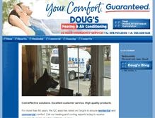 Tablet Screenshot of dougsheatingandairconditioning.com